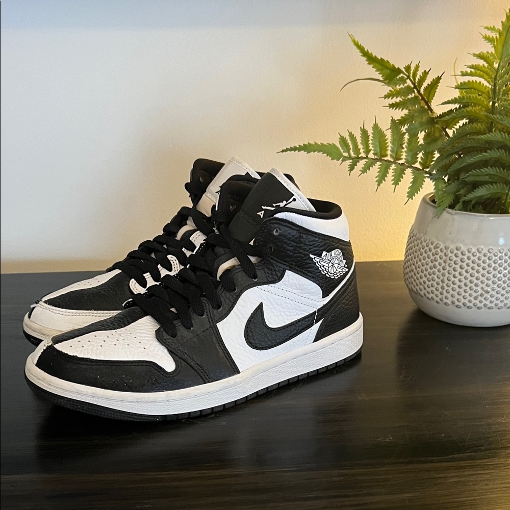 Women's Air Jordan Black and White High-Tops